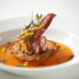 Maine Lobster with Potato Galette and Lobster Reduction