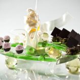 Miniature Pastries on Sugar Sculpture 