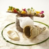 Maryland Striped Bass with Razor Clam, Artichoke and Lemon Foam