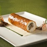 Pacific Halibut Roulade with Maine Lobster and Spinach 