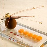 Belgian Chocolate Sphere with Apricot Gelée