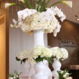 white floral – open house